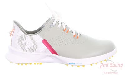 New Womens Golf Shoe Footjoy 2022 Fuel Medium 6.5 White/Grey MSRP $145 92372
