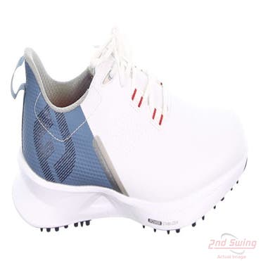New Mens Golf Shoe Footjoy 2022 Fuel Medium 9 White/Blue MSRP $145 55441