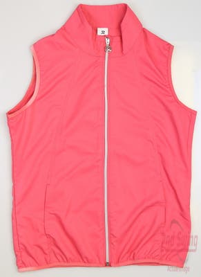 New Womens Daily Sports Golf Vest Small S Coral Fruit Punch MSRP $106