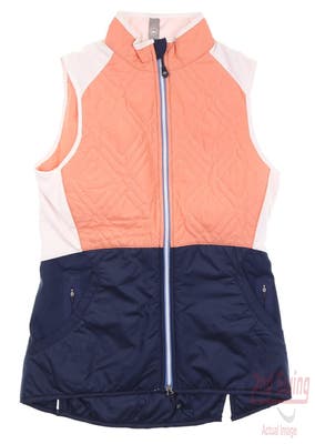 New Womens Peter Millar Golf Vest X-Small XS Multi MSRP $155