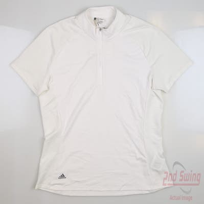 New Womens Adidas Polo X-Small XS White MSRP $70