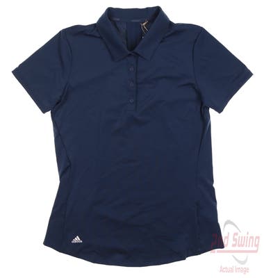 New Womens Adidas Polo X-Small XS Navy Blue MSRP $70