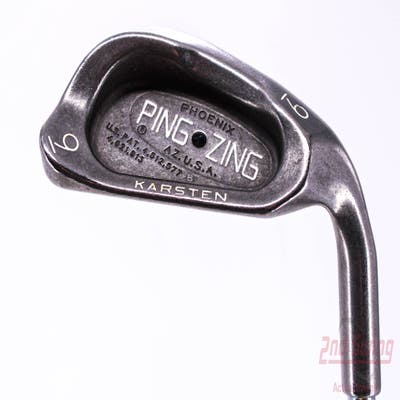 Ping Zing Single Iron 6 Iron Ping KT-M Steel Stiff Right Handed Black Dot 37.5in