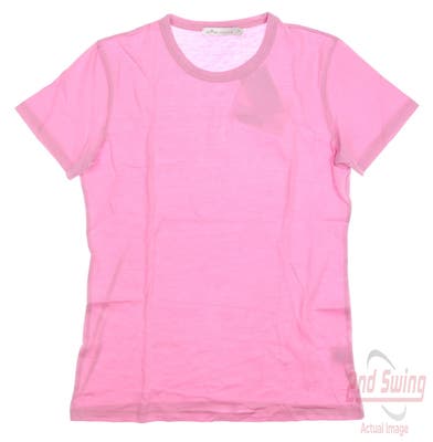 New Womens Peter Millar T-Shirt X-Small XS Pink MSRP $61