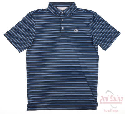New W/ Logo Mens Straight Down Polo Small S Multi MSRP $96