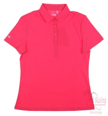 New Womens Nivo Sport Polo Small S Pink MSRP $64