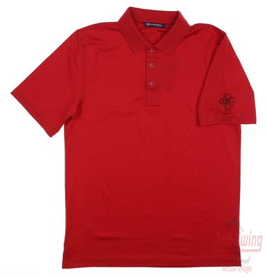 New W/ Logo Mens Cutter & Buck Forge Polo Medium M Red MSRP $70