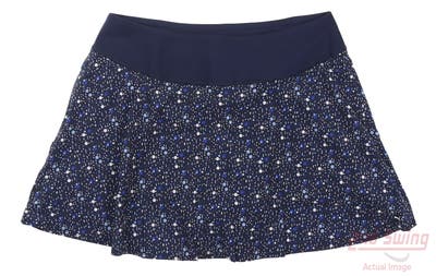 New Womens Puma PWRSHAPE Dot Skirt Large L Blue MSRP $75