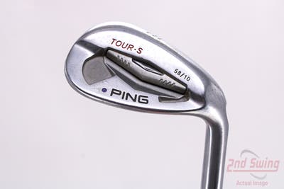 Ping Tour-S Chrome Wedge Lob LW 58° 10 Deg Bounce Ping TFC 72 Distance Graphite Wedge Flex Right Handed Purple dot 34.5in