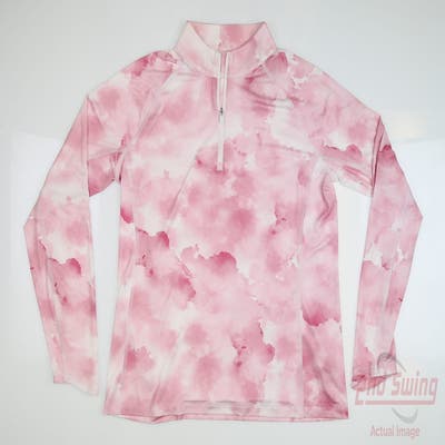 New Womens Puma Youv Cloud 1/4 Zip Pullover Small S Orchid Shadow MSRP $70