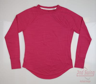 New Womens Puma Cloudspun Long Sleeve Small S Orchid Shadow Heather MSRP $60