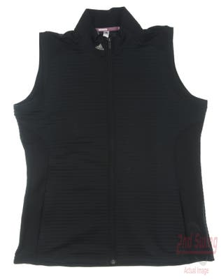 New Womens Adidas Golf Vest X-Large XL Black MSRP $85