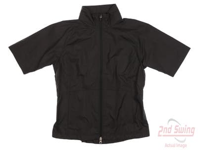 New Womens Zero Restriction Kelly Wind Jacket Small S Black MSRP $89