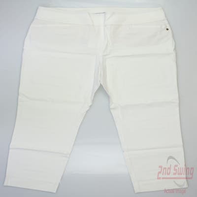 New Womens Fairway & Greene Pants Large L White MSRP $145