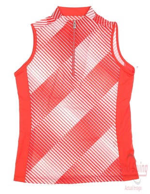 New Womens Tail Golf Sleeveless Polo X-Small XS Red MSRP $83