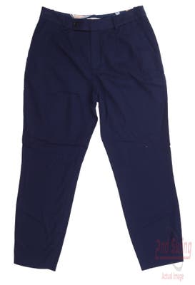 New Womens Peter Millar Golf Pants 2 Navy Blue MSRP $149