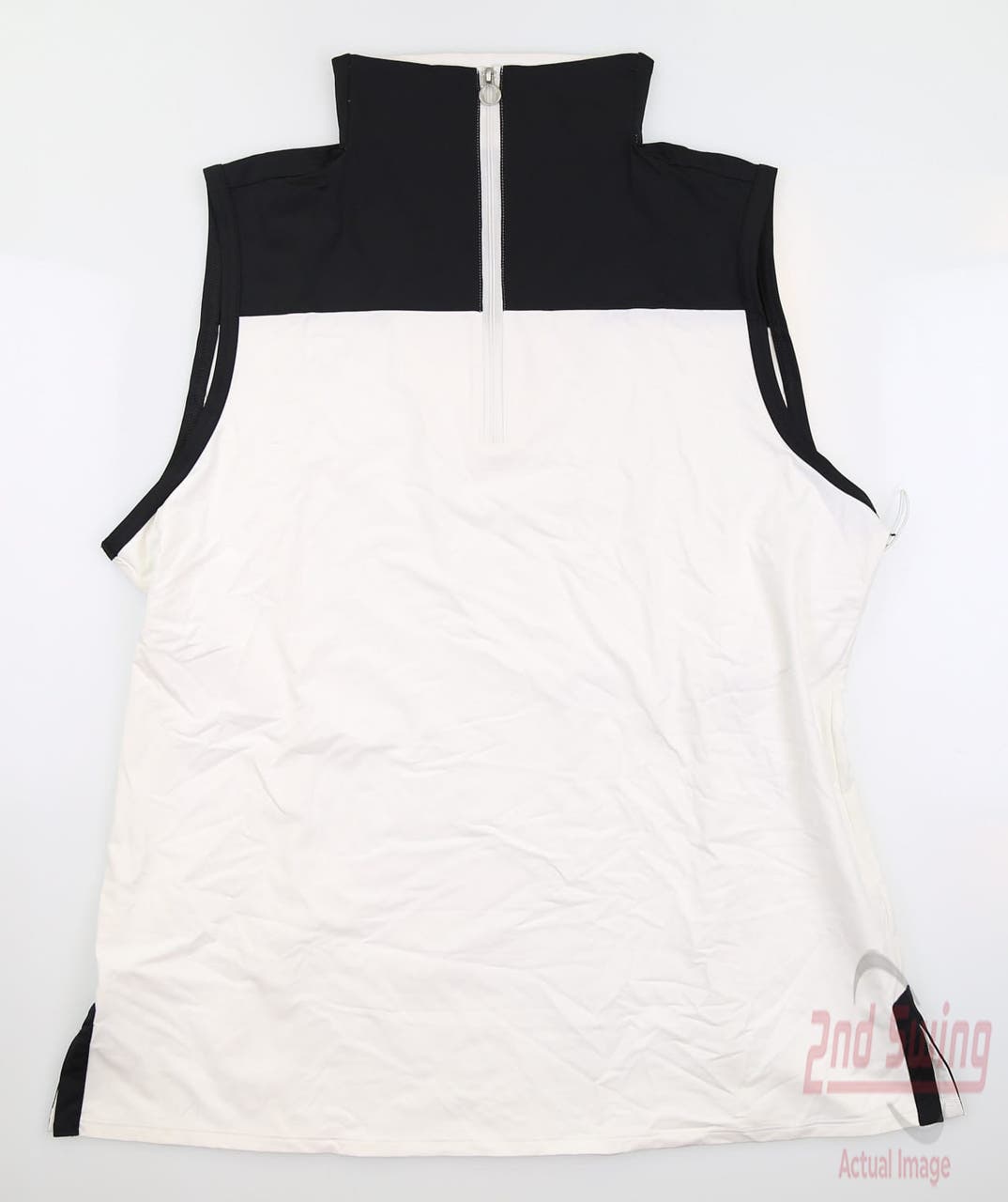 New Womens Kinona Sunny Days Sleeveless Polo X-Large XL White MSRP $100