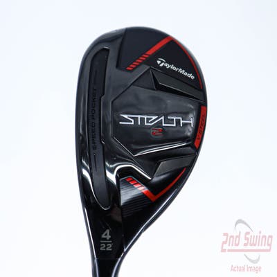 Mint TaylorMade Stealth 2 Rescue Hybrid 4 Hybrid 22° PX HZRDUS Smoke Red RDX 80 Graphite X-Stiff Left Handed 40.25in