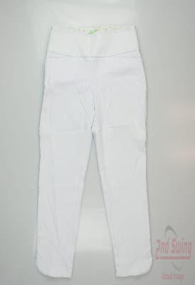 New Womens Swing Control Golf Pants 0 White MSRP $138
