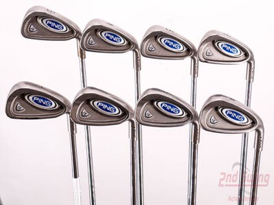 Ping i5 Iron Set 3-PW Stock Steel Shaft Steel Stiff Right Handed Black Dot 37.75in