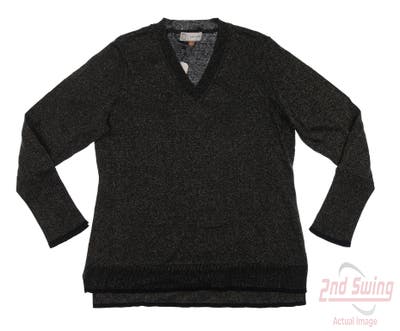 New Womens EP NY Sweater Large L Black Gold MSRP $110