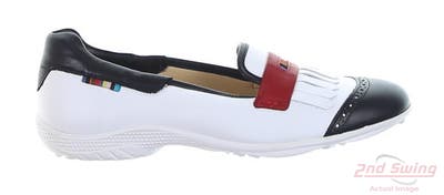 New Womens Golf Shoe Royal Albatross The Chelsea White 9 White/Blue MSRP $300 0158