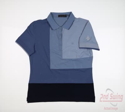 New W/ Logo Womens G-Fore Polo X-Small XS Blue MSRP $120
