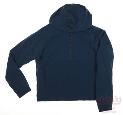 New W/ Logo Womens Adidas Golf Jacket Small S Navy Blue MSRP $140