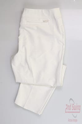 New Womens Adidas Golf Pants Large L White MSRP $80