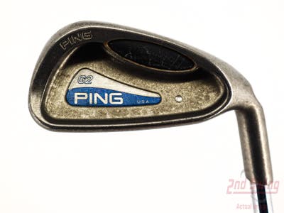 Ping G2 Single Iron 6 Iron Stock Steel Shaft Steel Stiff Right Handed Silver Dot 38.0in