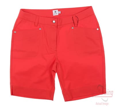 New Womens Daily Sports Shorts 8 Red MSRP $160
