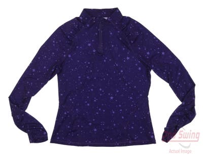 New Womens G-Fore 1/4 Zip Pullover Small S Purple MSRP $170