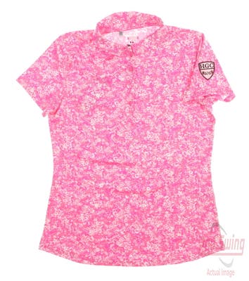 New W/ Logo Womens Under Armour Golf Polo Small S Pink MSRP $45