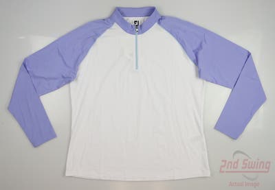 New Womens Footjoy Golf 1/4 Zip Pullover X-Large XL Purple MSRP $95