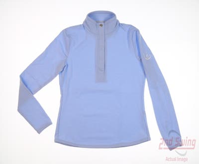 New Womens Fairway & Greene Sweatshirt X-Small XS Blue MSRP $130