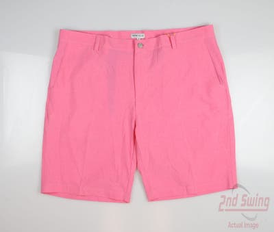 New W/ Logo Mens Peter Millar Shorts 40 Pink MSRP $109