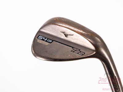 Mizuno T22 Denim Copper Wedge Sand SW 54° 8 Deg Bounce D Grind Dynamic Gold Tour Issue S400 Steel Stiff Right Handed 35.75in