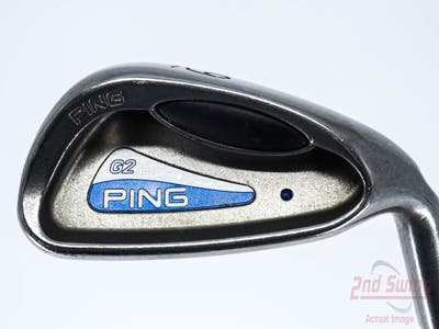 Ping G2 Single Iron 9 Iron Stock Steel Shaft Steel Stiff Right Handed Blue Dot 36.75in