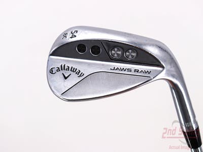 Callaway Jaws Raw Chrome Wedge Sand SW 54° 8 Deg Bounce C Grind Dynamic Gold Spinner TI 115 Steel Wedge Flex Right Handed 35.0in