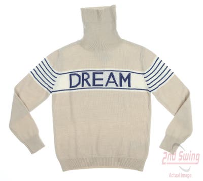 New Womens Daily Sports Golf Sweater X-Small XS Tan MSRP $150