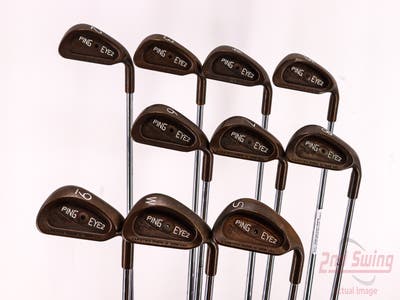 Ping Eye 2 + Beryllium Copper Iron Set 2-PW SW Ping Microtaper Steel Stiff Right Handed Black Dot 38.0in
