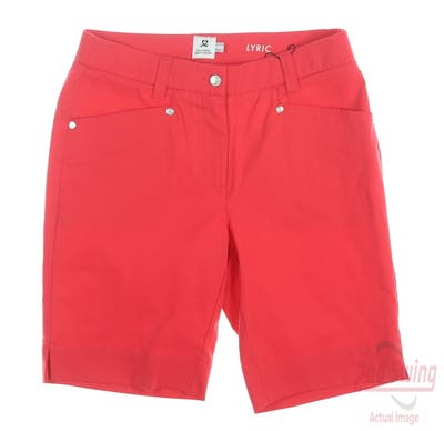 New Womens Daily Sports Lyric Shorts 4 Red MSRP $138