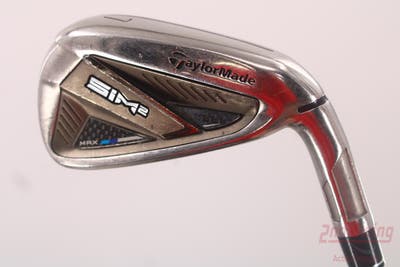 TaylorMade SIM MAX Single Iron 7 Iron Aerotech SteelFiber fc90cw Graphite Stiff Right Handed 37.25in