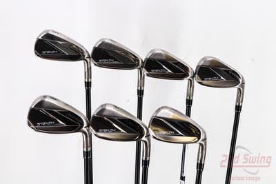 Mint TaylorMade Stealth Iron Set 5-PW AW Fujikura Ventus Red 6 Graphite Regular Right Handed 38.5in
