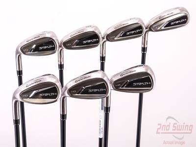 TaylorMade Stealth HD Iron Set 6-PW AW SW FST KBS MAX Graphite 55 Graphite Senior Left Handed 38.5in