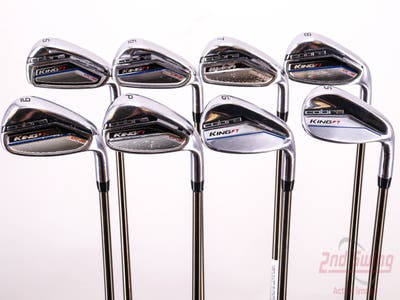 Cobra King F7 One Length Iron Set 5-PW GW SW UST Mamiya Recoil ES 460 Graphite Senior Right Handed 37.5in