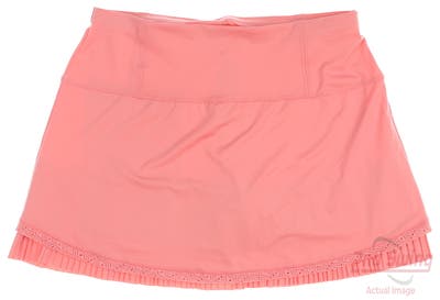 New Womens Lucky In Love Golf Skort Large L Pink MSRP $98
