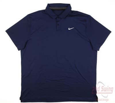 New Mens Nike Golf Polo XX-Large XXL Navy Blue MSRP $80