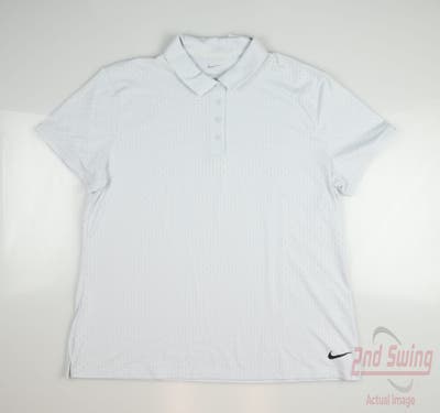 New Womens Nike Golf Polo X-Large XL Gray MSRP $58