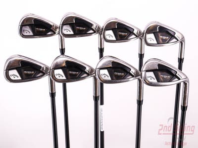 Callaway Rogue ST Max Iron Set 6-PW AW GW SW Project X Cypher 50 Graphite Senior Right Handed 37.25in